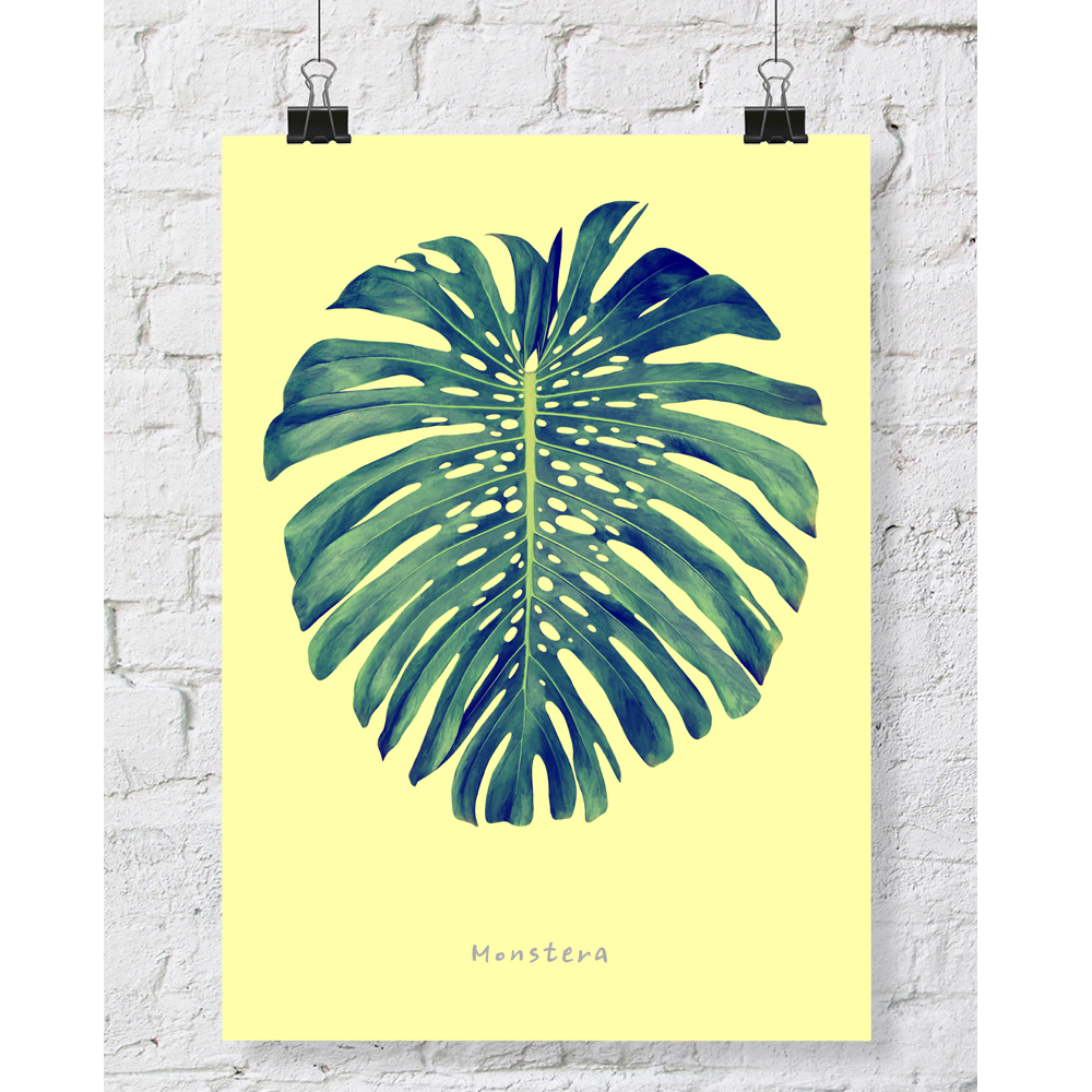DGT-008 몬스테라 식물 인테리어 대형 포스터