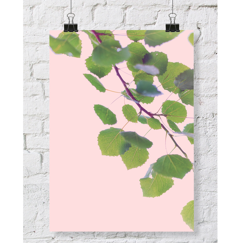 DGT-018 나뭇잎 식물 인테리어 대형 포스터