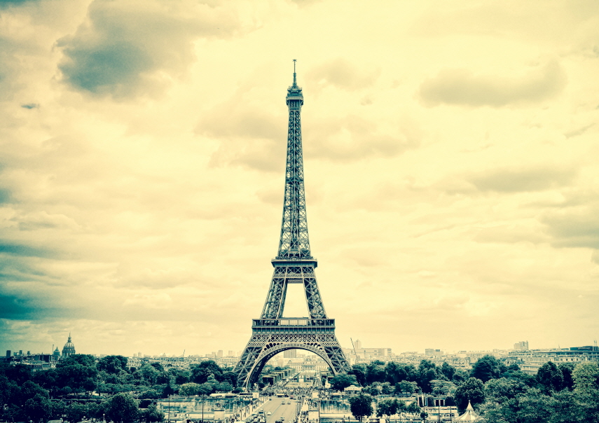 PGT-034 에펠탑 빈티지 프랑스 파리 랜드마크 대형 포스터