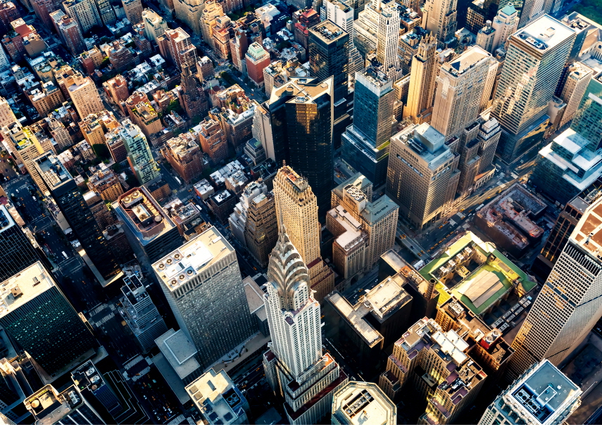PGT-041 뉴욕 맨하탄 고층건물 항공뷰 미국 랜드마크 대형 포스터