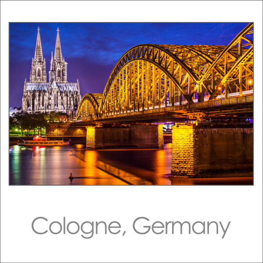 쾰른대성당과 라인강 호엔촐레른 브릿지 독일