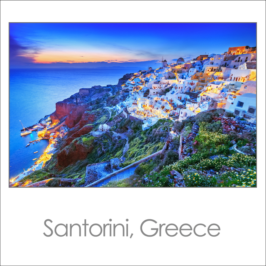 산토리니 유명 여름 리조트 그리스