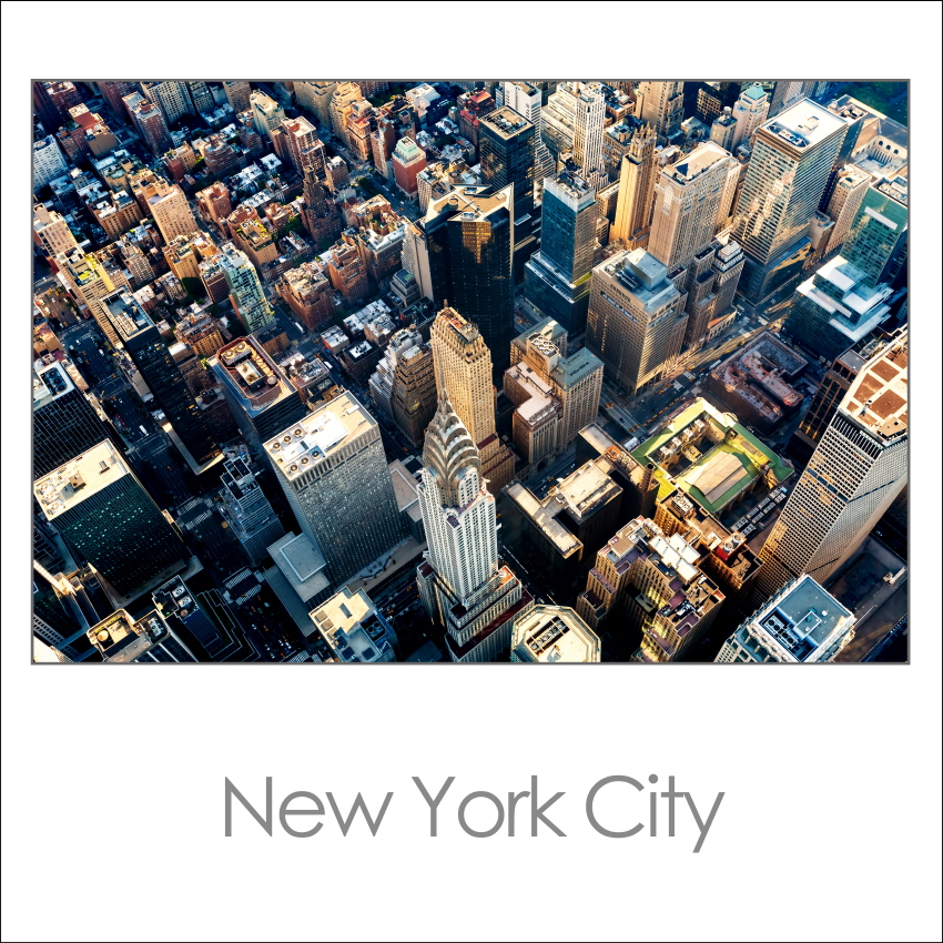 뉴욕 맨하탄 고층건물 항공뷰 미국
