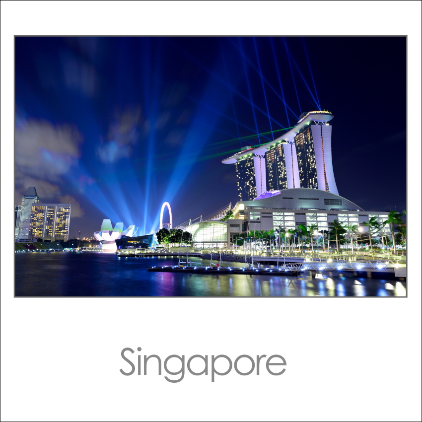 싱가폴 싱가포르 야경 마리나베이샌즈 호텔