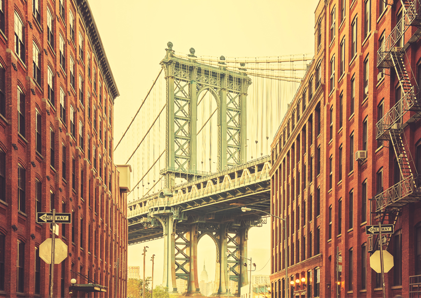 뉴욕 맨해튼 맨하탄 브릿지 다리 미국 포토그라피 포스터