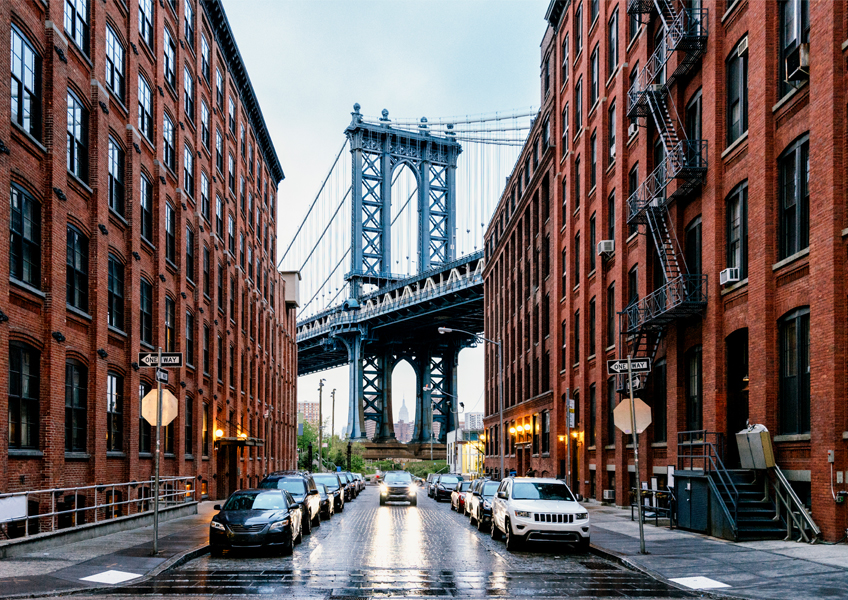 뉴욕 맨해튼 맨하탄 브릿지 다리 미국 포토그라피 포스터
