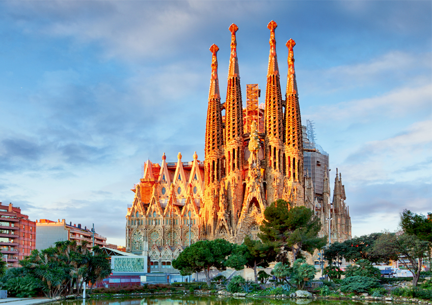 사그라다 파밀리아 성당 스페인 바르셀로나 포토그라피 포스터