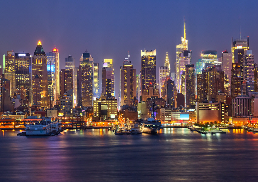 BSS-013 맨해튼 맨하탄 야경 뉴욕 미국 랜드마크 대형 포스터