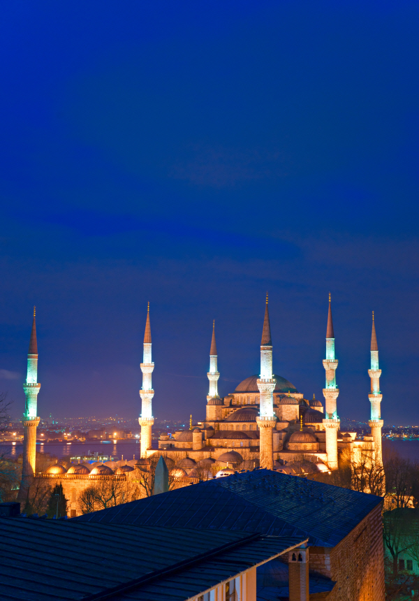 ASS-294 블루 모스크 Blue Mosque 이스탄불 터키 A2 랜드마크 포스터 420X594mm