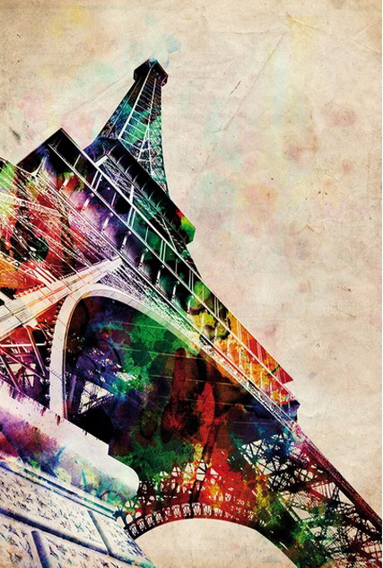 ART-066 에펠타워 대형 팝아트 포스터 61X91cm