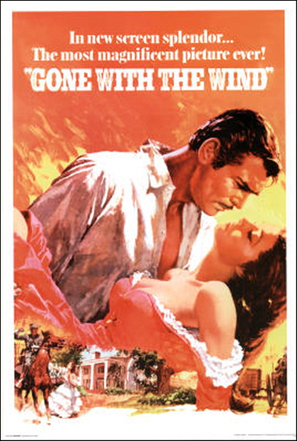 OLD-06 바람과 함께 사라지다 대형 영화 포스터 61X91cm