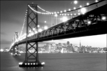 PG-116 San Francisco Bay Bridge 대형 포토그라피 포스터 61X91cm
